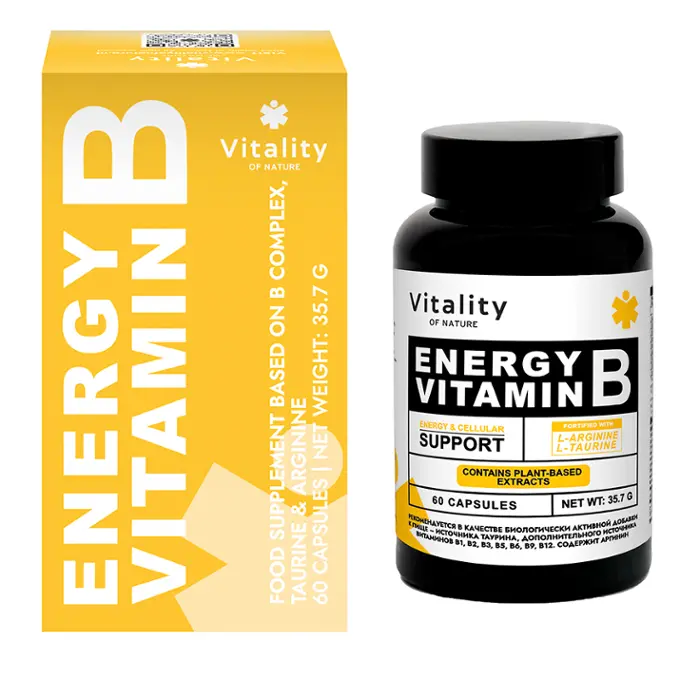 Vitality Компекс Энерджи Витамины группы В Капсулы 60 шт